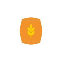 sack design to hold grain vector
