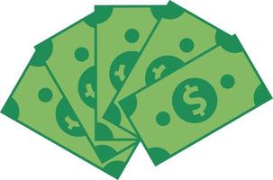 Stacked cash illustration. Vector illustration of money dollar. Stacked cash icon for economic and finance. Graphic resource for business and social issue about economy like inflation and recession