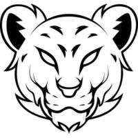 leopardo icono animal mascota vector