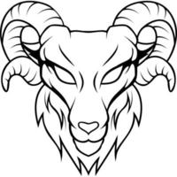 goat icon animal mascot vector