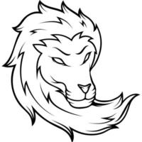 lion icon animal mascot vector