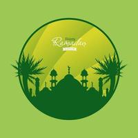 illustration of islamic element for ramadan greeting card design vector