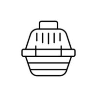 basket icon. outline icon vector