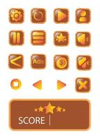 Game button bundle set free vector