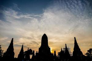 Ancient Buddhist temple in Asia photo