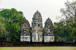 Ancient Buddhist temple in Asia photo