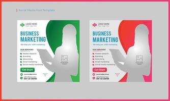 Creative business Marketing Social Media Post Template vector