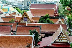 Ancient Buddhist temple in Asia photo