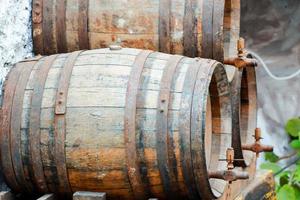 Barrels of wine photo