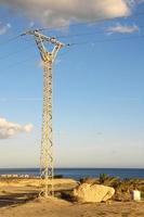 Electrical power pylons photo