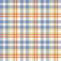 el diseño del vector de tela de patrón de tartán se teje en una sarga simple, dos sobre dos debajo de la urdimbre, avanzando un hilo en cada pasada.