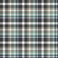 tartan pattern design textile is made with alternating bands of coloured  pre dyed  threads woven as both warp and weft at right angles to each other. vector