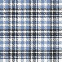 tartan pattern fabric design background is made with alternating bands of coloured  pre dyed  threads woven as both warp and weft at right angles to each other. vector