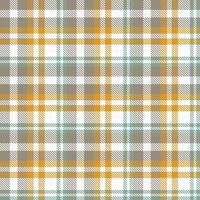 buffalo plaid pattern fabric design background is made with alternating bands of coloured  pre dyed  threads woven as both warp and weft at right angles to each other. vector