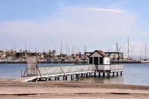 Pier on the ocean photo