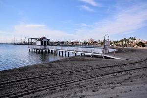 Pier on the ocean photo