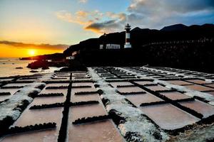 Salt flats in Spain photo