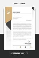 Business Professional and modern corporate letterhead template vector