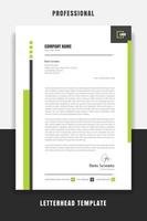 Professional and modern corporate letterhead template Premium vector