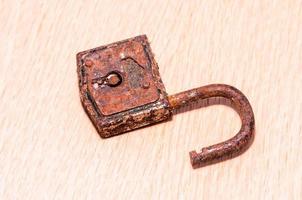 Rusty old lock photo