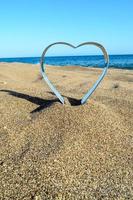 Heart in the sand photo