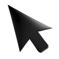 Cursor de ratón de computadora 3d. icono de flecha ia generativa. png