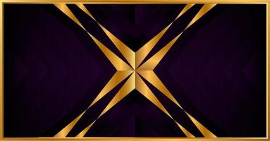 Golden luxury background  on dark overlap violet colors. Modern design Vector illustration.