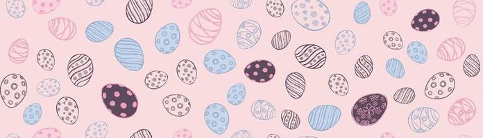 Eggs and elements for Easter vector