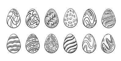 Eggs and elements for Easter vector