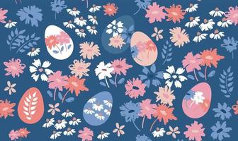 Eggs and elements for Easter vector