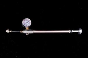 Metallic Bicycle Hand Pump with Manometer photo