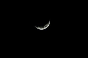 Moon on dark background photo