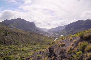 Scenic mountain landscape photo