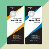 vector corporate roll up banner design