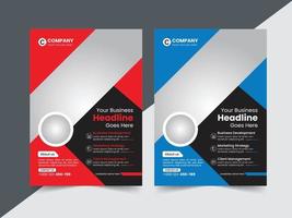 Vector flyer brochure business template for annual report with modern idea