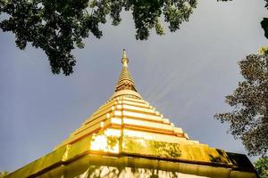 Ancient Buddhist temple in Asia photo