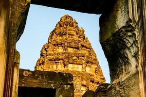 Ancient Buddhist temple in Asia photo