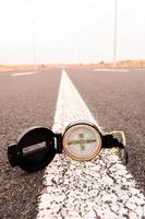 Compass on the road photo