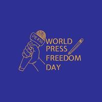 World Press freedom day vector