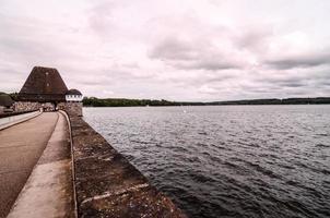 Dam on the lake photo