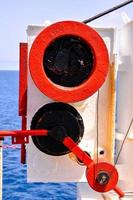 Pulley on a ship photo