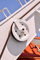 Pulley on a ship photo