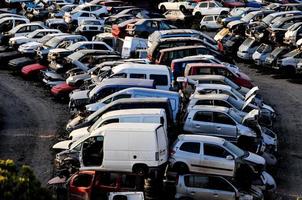 Abandoned car lot photo