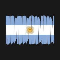 cepillo de bandera argentina vector