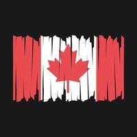 Canada Flag Brush vector