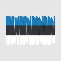 Estonia Flag Brush vector