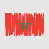 Morocco Flag Brush vector