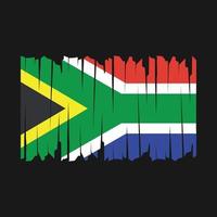 South Africa Flag Brush vector