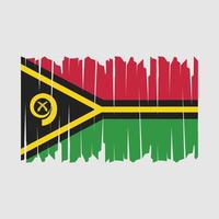 Vanuatu Flag Brush vector