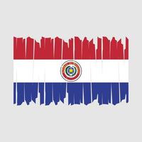 Paraguay Flag Brush vector